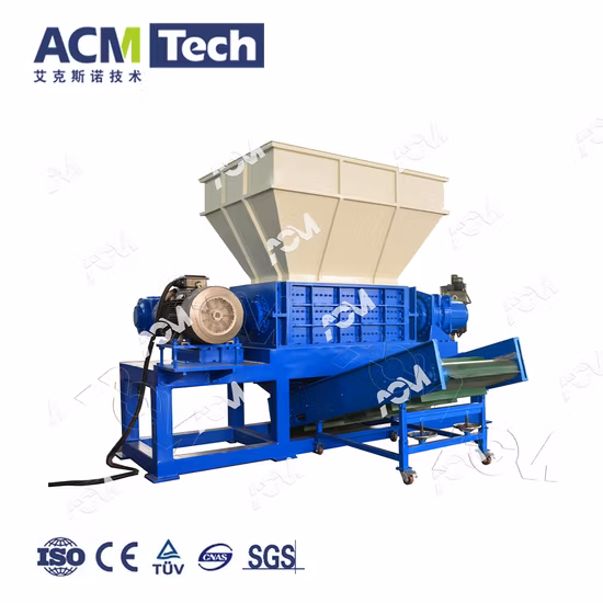 Hard Plastic Recycling Machine Plastic Bottle Sinlge Shaft Shredder Machinery for Pet