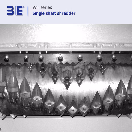 Pet Bottles Plastic PP PE Film Metal Crusher Paper Wood Plastic Machine Recycling Machinery Single Shaft Shredder Guanulator Plant