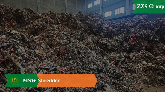 10tph Msw Shredder Machine Household Gabage Shredder Machine