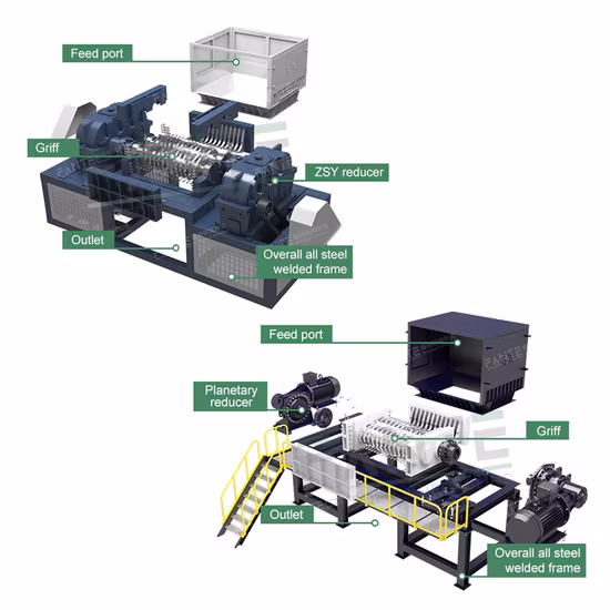 Scrap Metal Shredder Car Can Crusher Machine for Sale